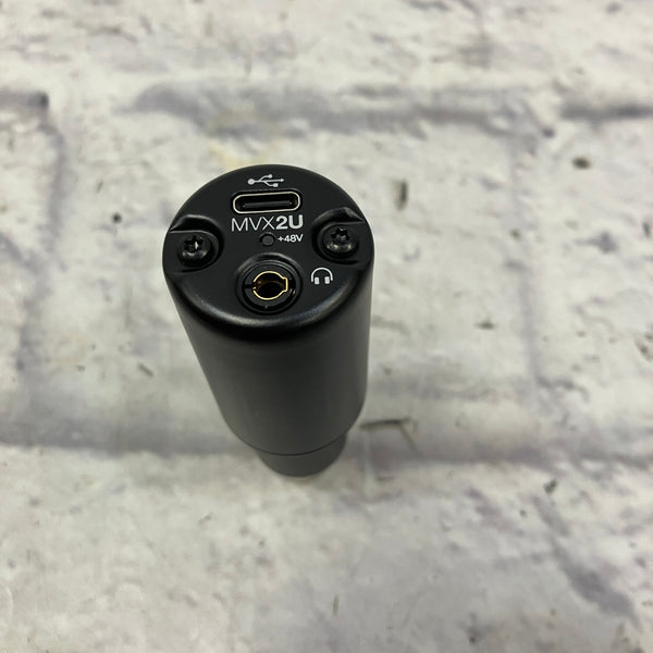 Shure MVX2U Digital Audio Interface XLR-USB Adapter - Evolution Music