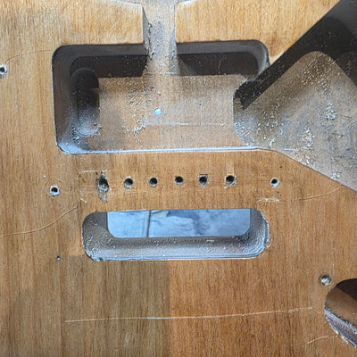 Unknown Strat Style Electric Solid Ash Guitar Body - Natural Finish