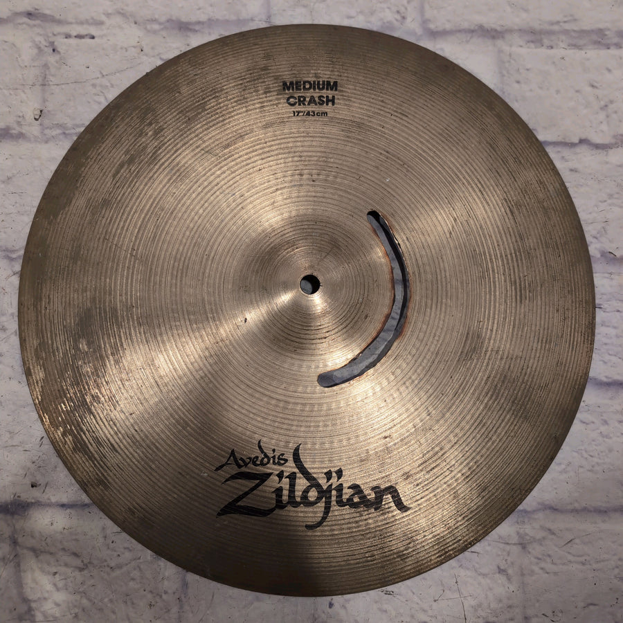 Zildjian Avedis Medium Crash 17 Crash Cymbal Cracked
