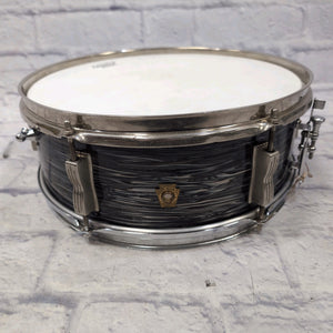 Ludwig Pioneer 5x14" Snare Drum Black Oyster Pearl Keystone Badge Vintage 1964