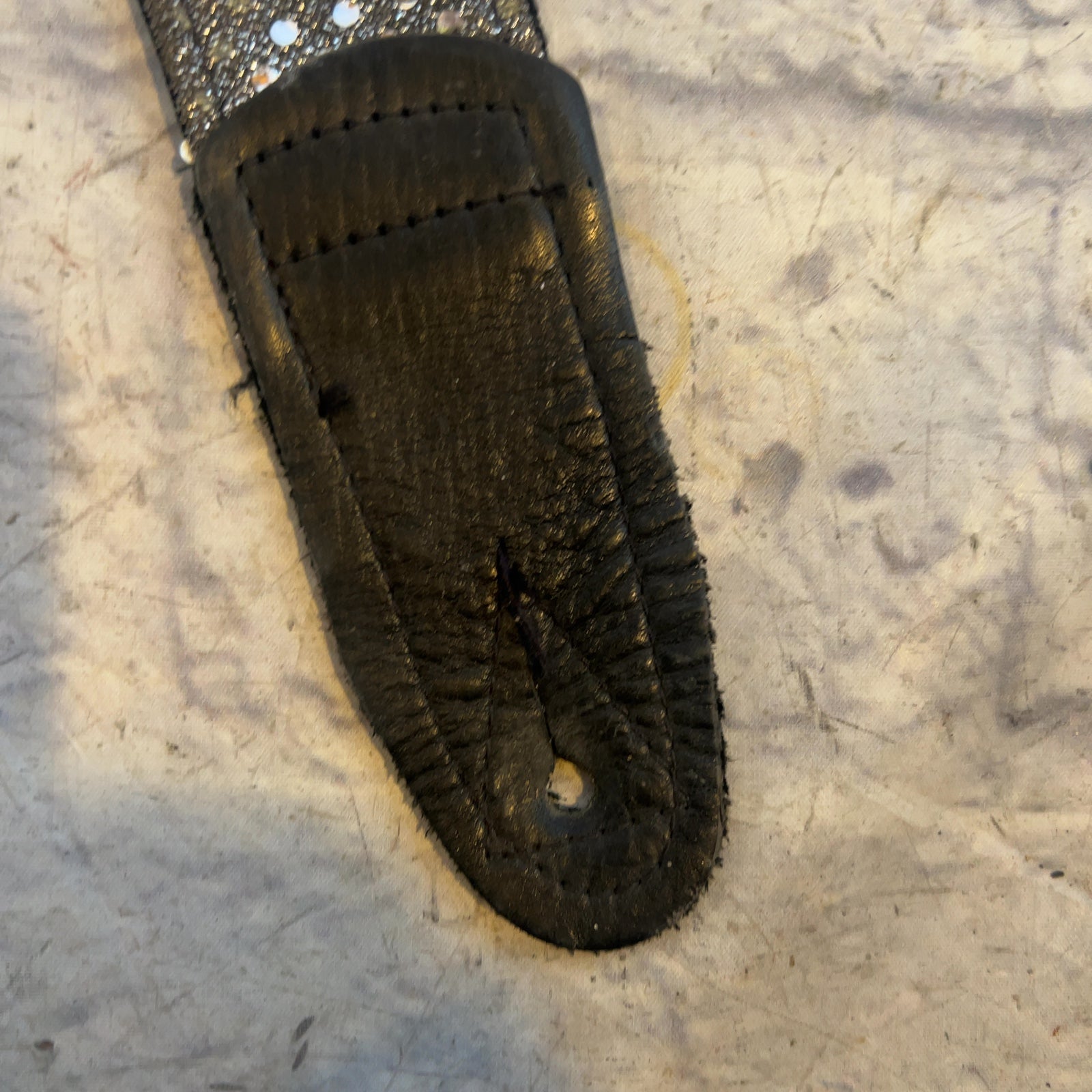 Unknown Black Sequin Guitar Strap