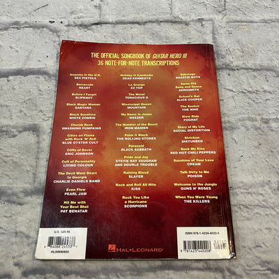 Unknown Guitar Hero III Legends of Rock Songbook