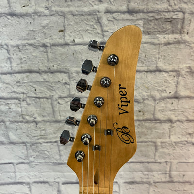 Viper S Style Solid Body Natural Finish Electric Guitar