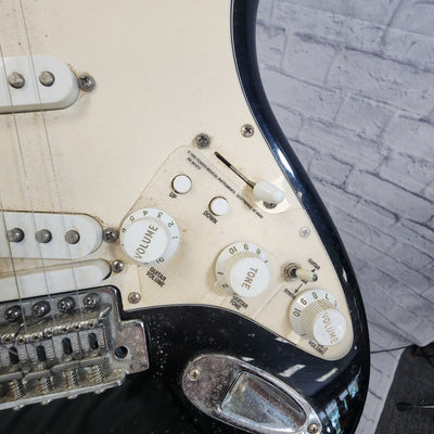 Fender Mexican Roland Ready Strat Black Electric Guitar