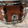 PDP Limited Edition Bubinga and Maple 18-Ply 13" x 7" Snare Drum w/ Road Runner Bag