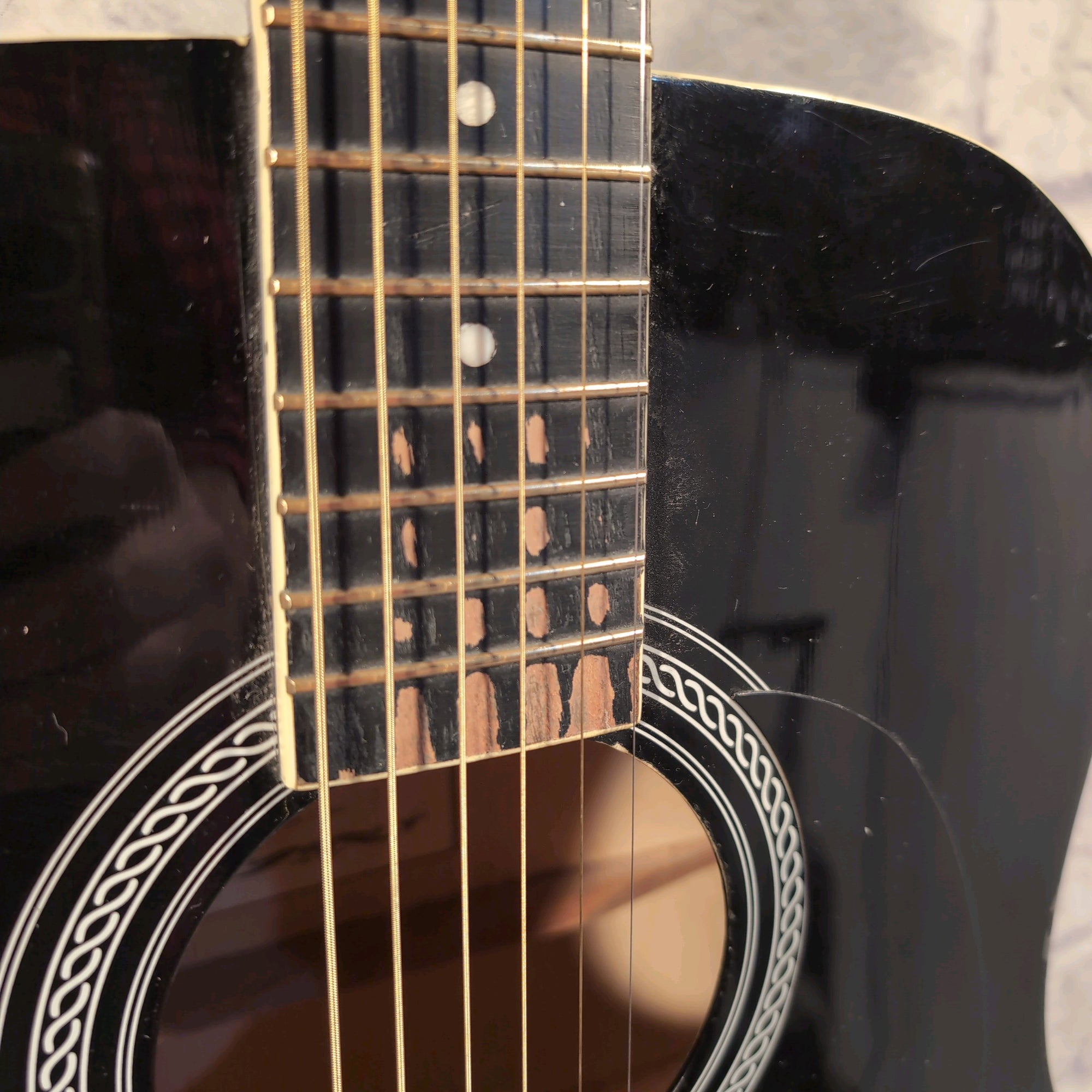 Johnson JG-610-B Acoustic Guitar - Black