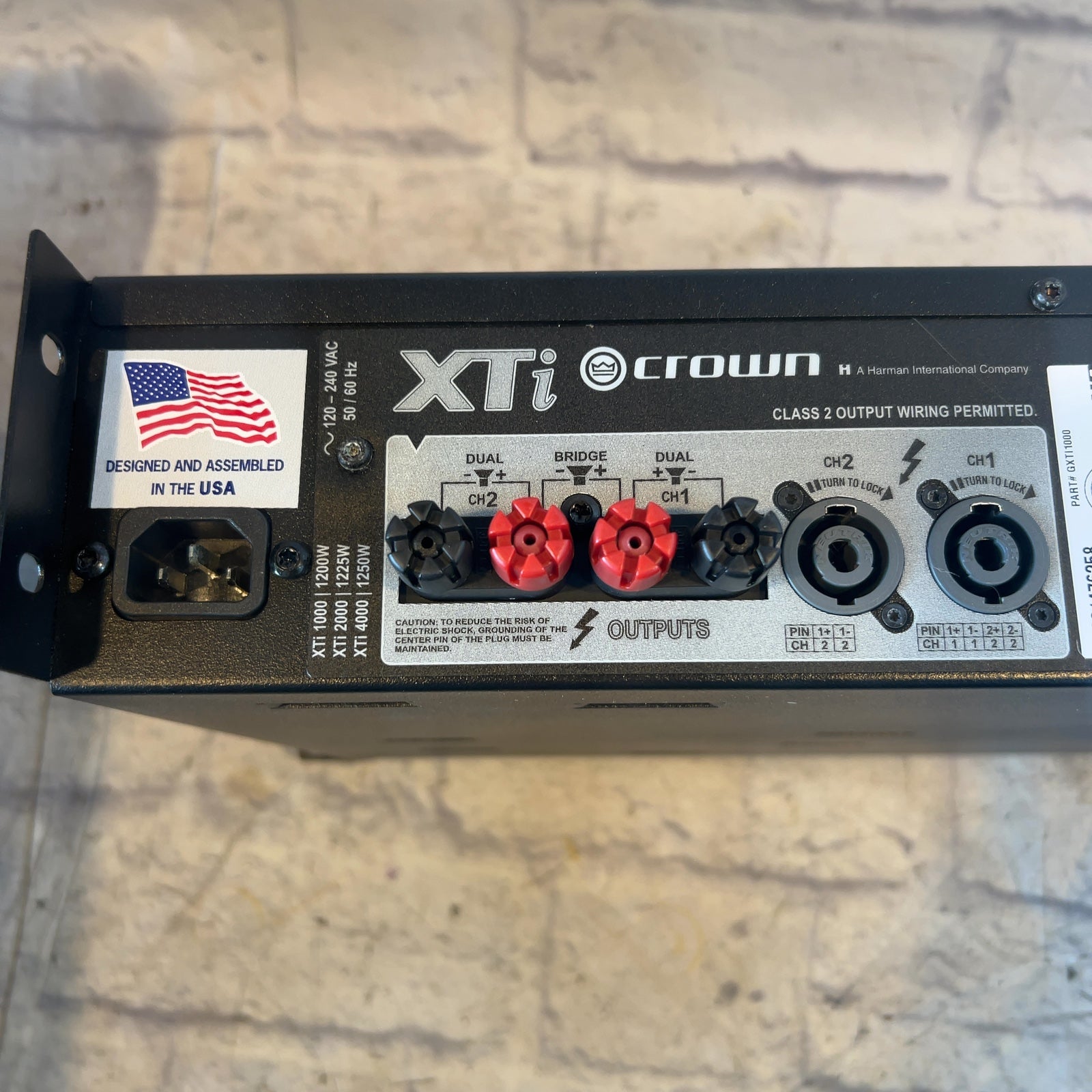 Crown XTI1000 Power Amp