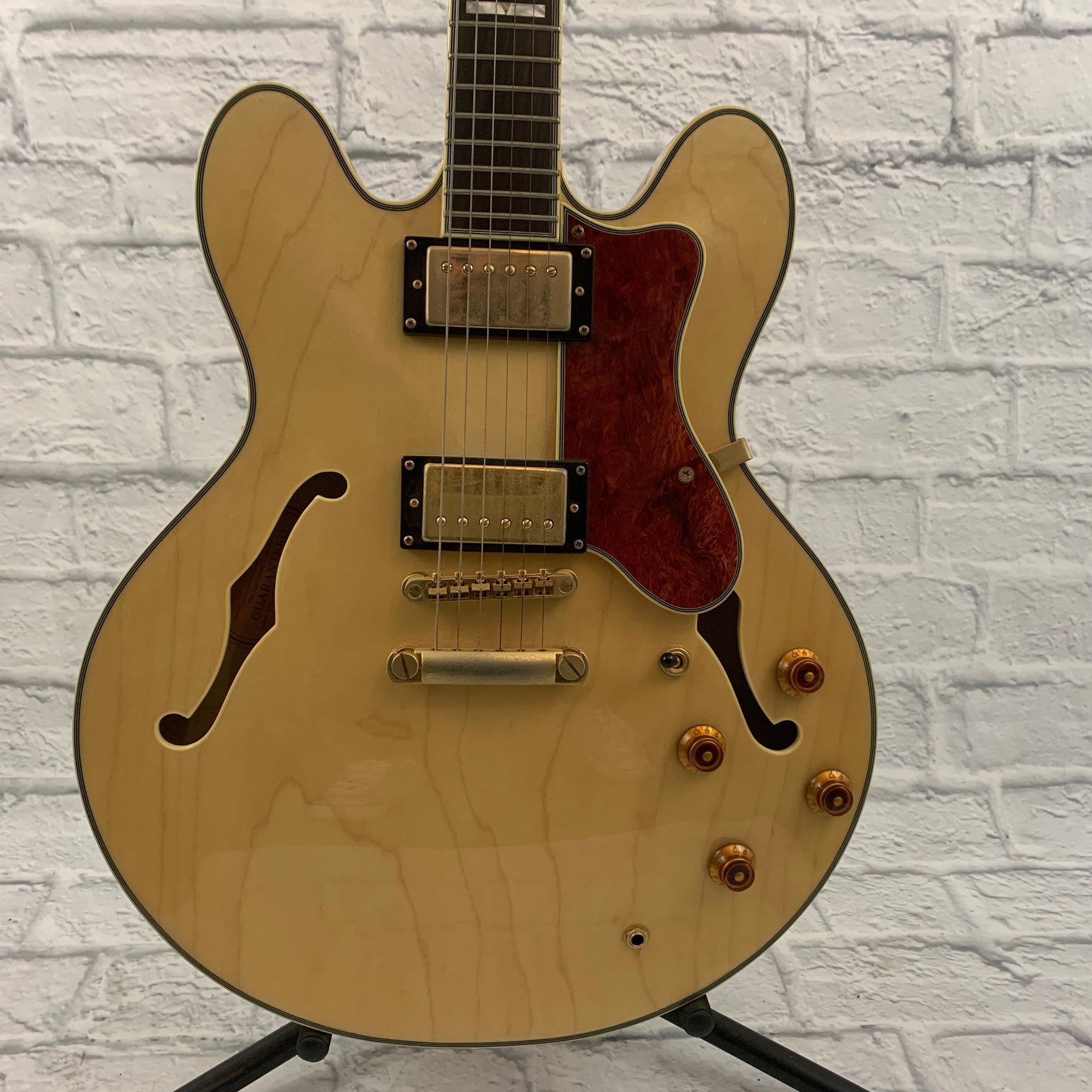 2004 Epiphone MIK Sheraton II Hollowbody Electric - Natural w/ Hardshell Case