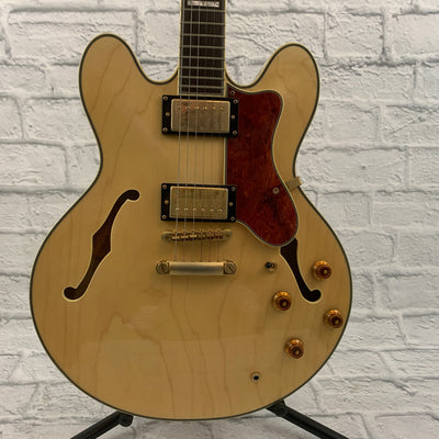 2004 Epiphone MIK Sheraton II Hollowbody Electric - Natural w/ Hardshell Case