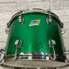 Ludwig 1980s Green ReWrap 14" Tom Roto Toms