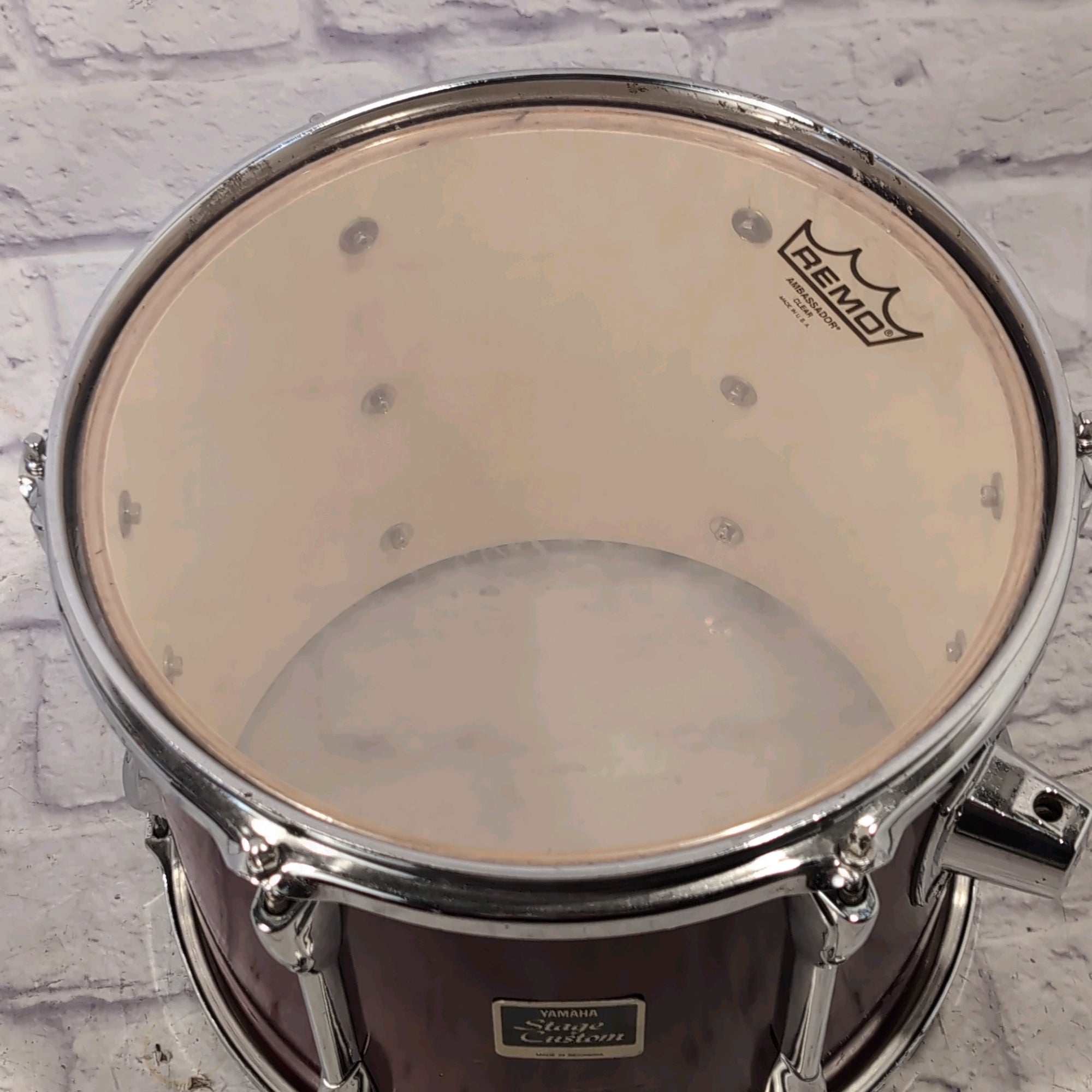 1990s Yamaha Indonesia Stage Custom 12x 10" Wine Red Stain Tom