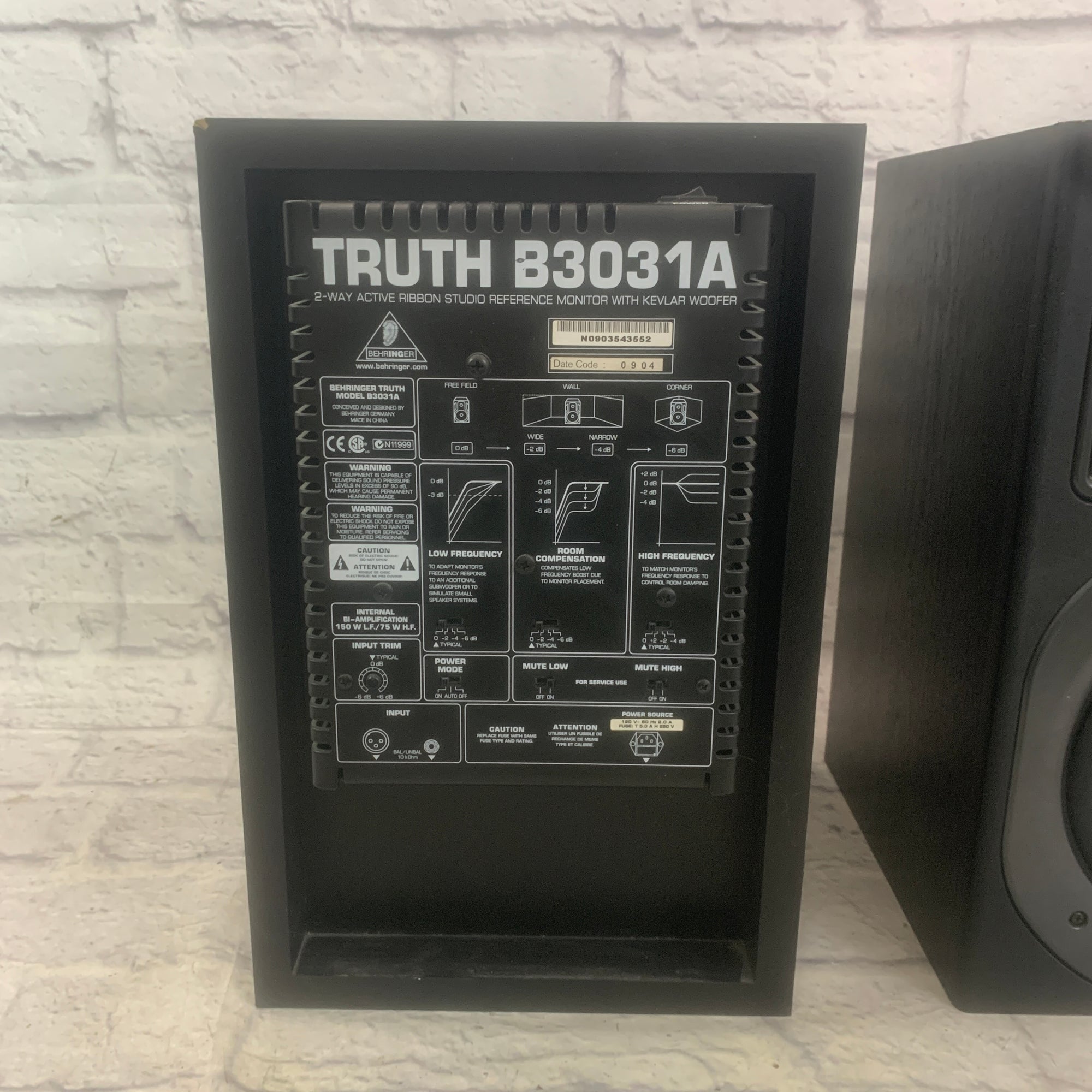 Behringer Truth B2031A Monitors AS IS