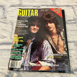 Guitar For the Practicing Musician February 1987 " Jake E. Lee and Warren DeMartini" - Vintage Magazine
