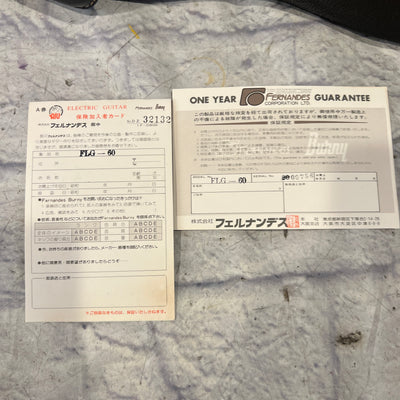 Fernandes Tokai Made FLG-60 Burny LP Burst with OHSC & Case Candy