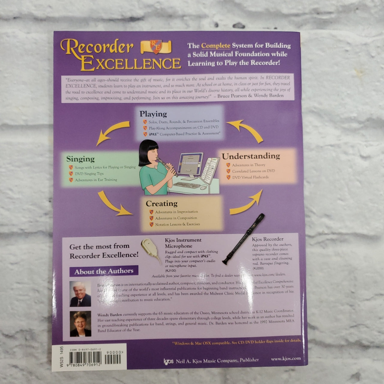 Recorder Excellence by Bruce Pearson & Wendy Barden W52S Student Edition Enhanced Version