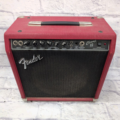 Fender Champ 12 Guitar Combo Amp 1987-1990s - Red