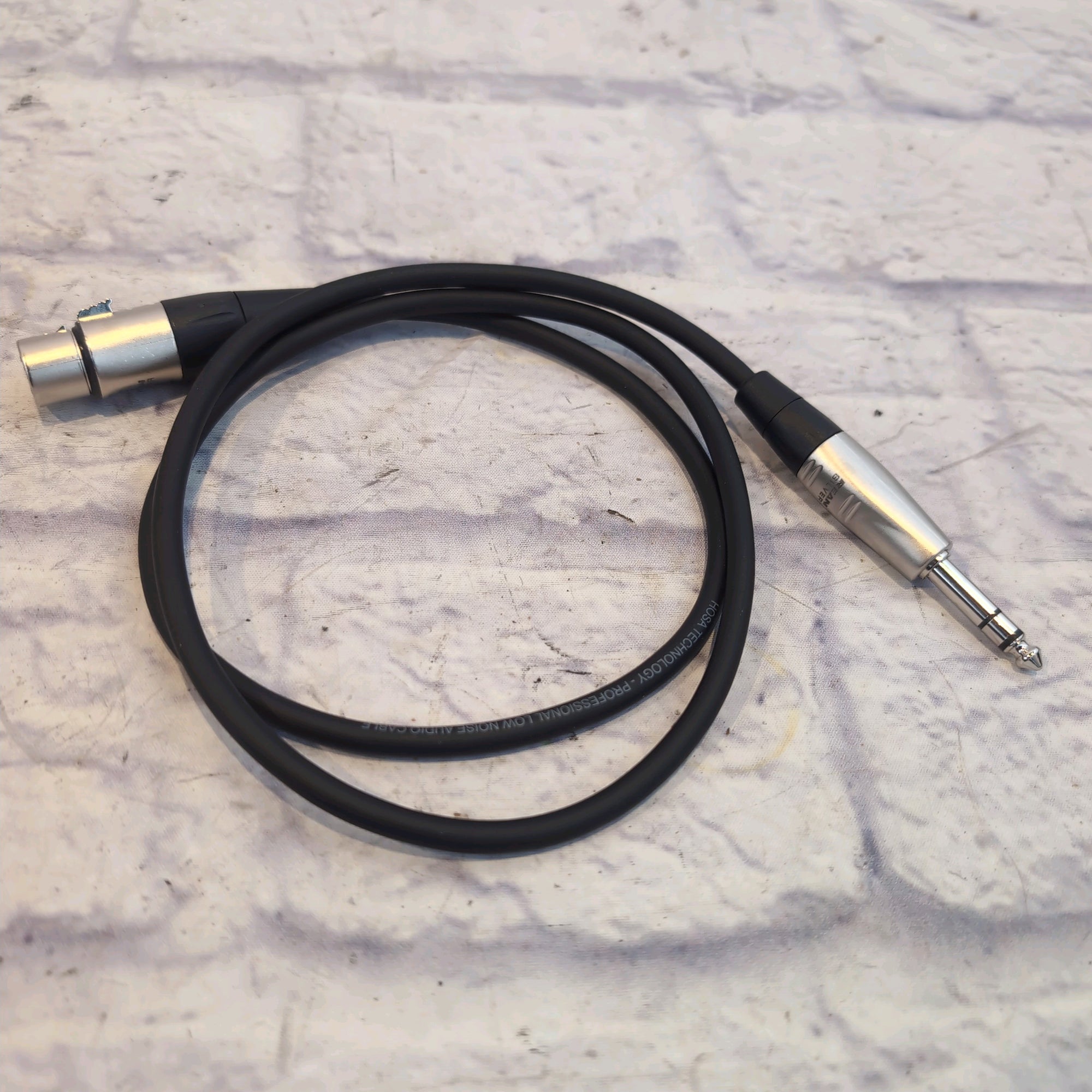 Hosa 3' XLR F to 1/4" TRS M Audio Cable