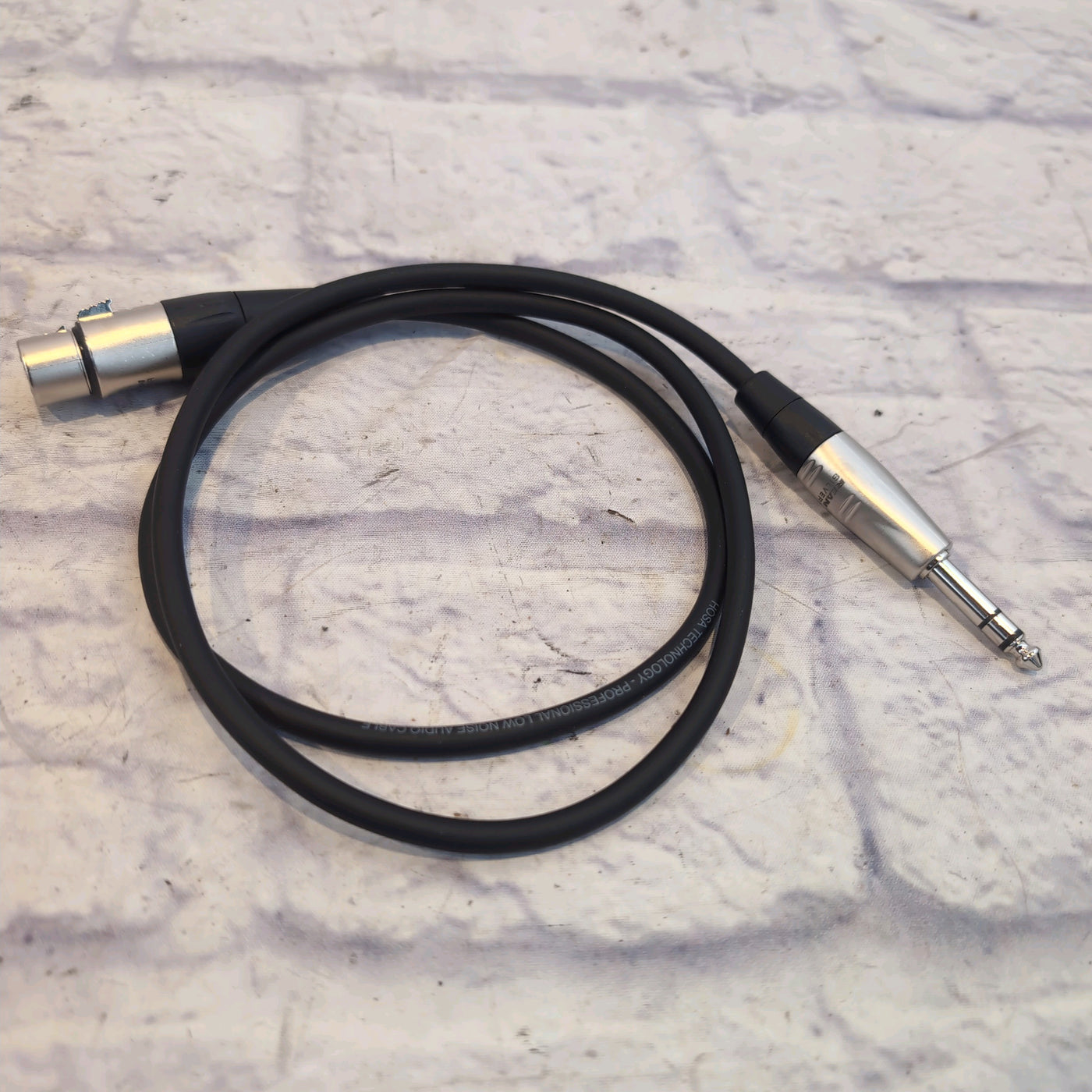 Hosa 3' XLR F to 1/4" TRS M Audio Cable