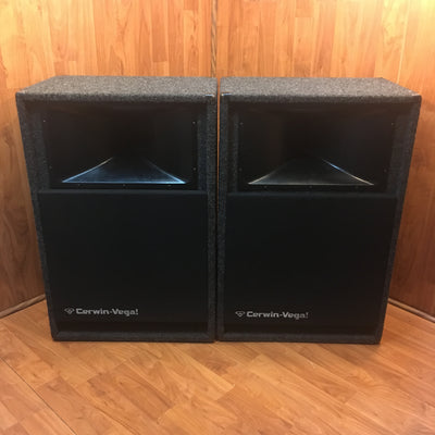 Cerwin-Vega V-37d 18in+Tweeter Speaker Pair