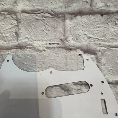Unknown Fender Off-set Series Mustang Style Pickguard Ivory White Pickguard