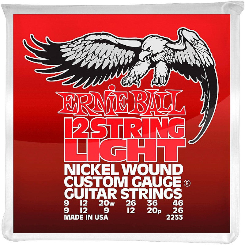 Ernie Ball Light 12-String Nickel Wound Electric Guitar Strings - 9-46 Gauge