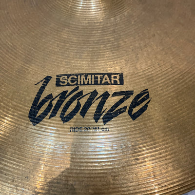 Zildjian 20" Ride Scimitar Bronze Ride Cymbal