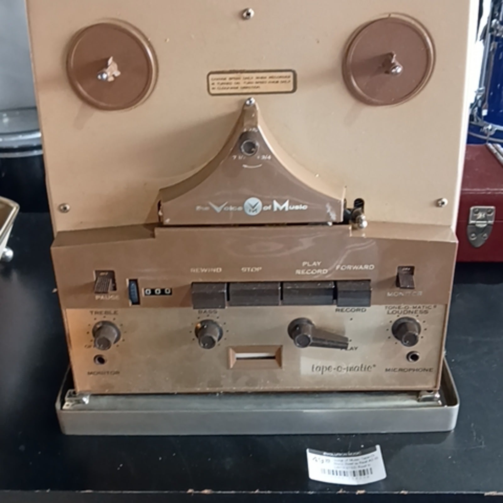Voice of Music Tape-O-Matic Reel to Reel AS IS UNTESTED Reel to Reel