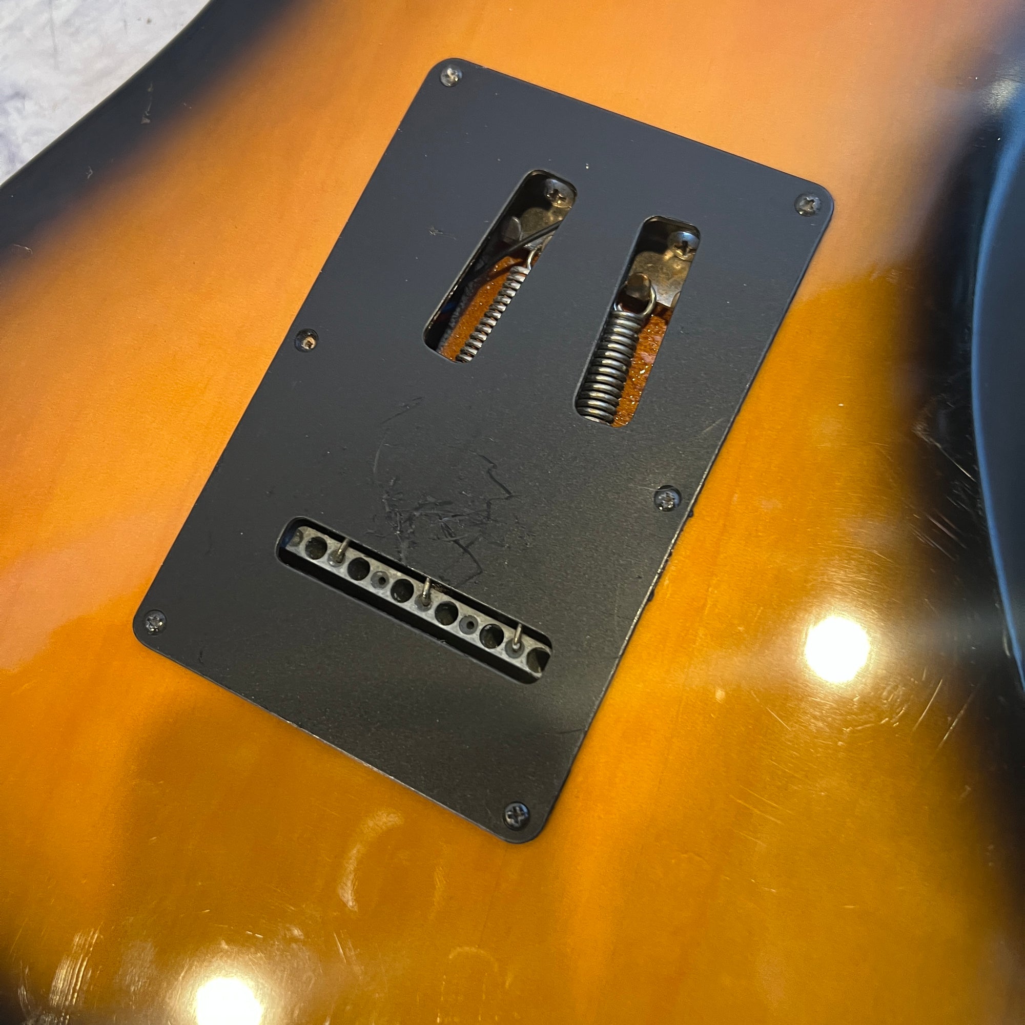 Unknown Plywood Loaded Strat Body Sunburst