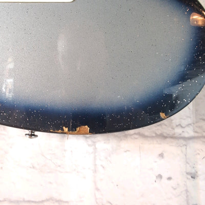 Danelectro Innuendo DanoBlaster Electric Guitar with Built in Effects - Midnight Blue Sparkle.