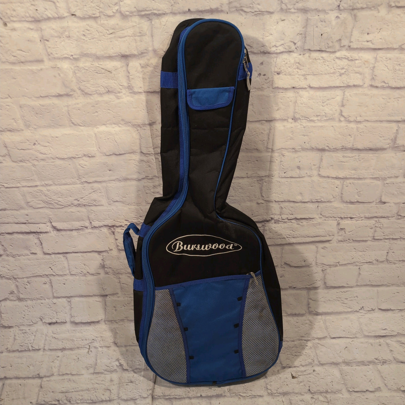 Burswood Black and Blue Padded Acoustic Guitar Gig Bag