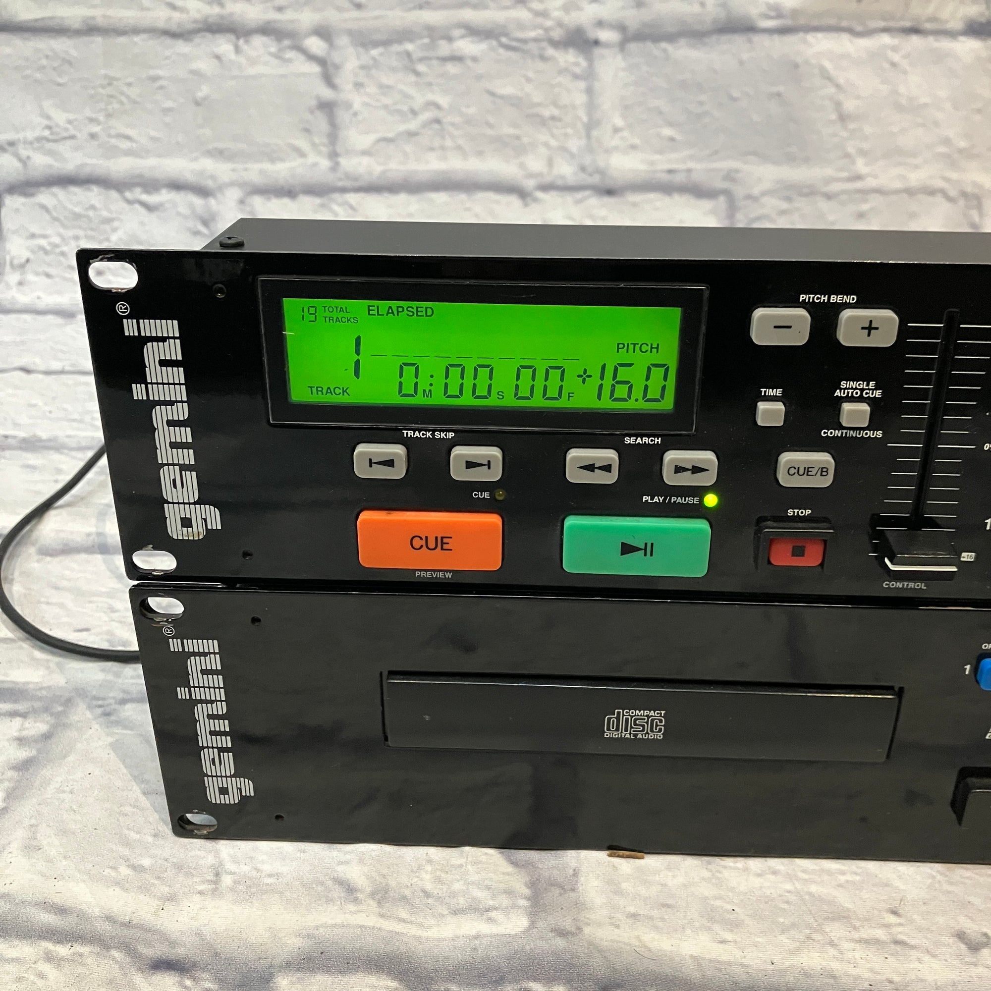 Gemini CD-210 Professional Rackmount Dual CD Player