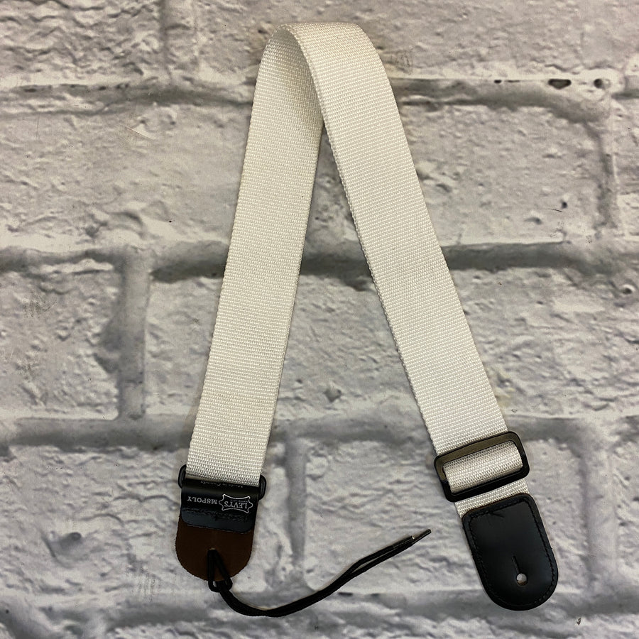 Levy's M8 POLY Guitar Strap White