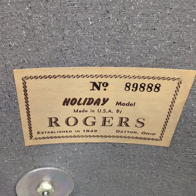 Rogers Silver Sparkle Holiday 3pc Drum Kit Vintage 1960s