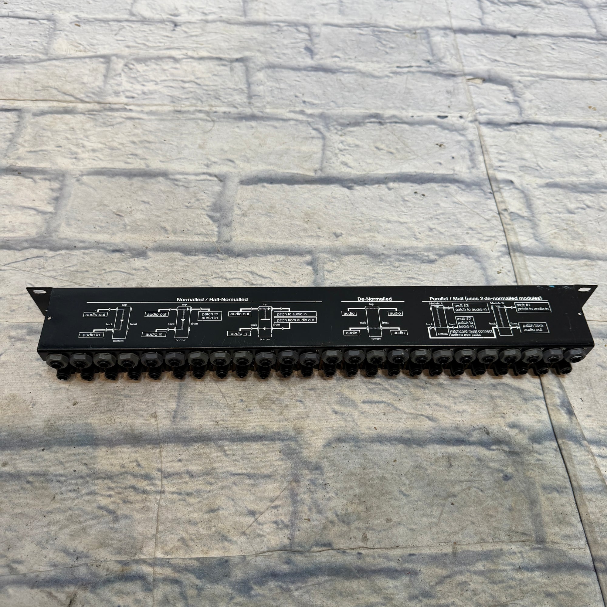 AP Audio Master Patching System Rack Patchbay