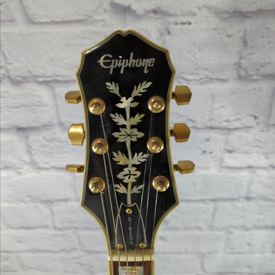 Epiphone Sheraton Semi Hollow Electric Guitar - Black 1989 MIK