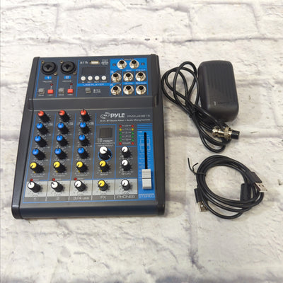 Pyle Pro PMXU43BT 4 Channel Mixer with Bluetooth