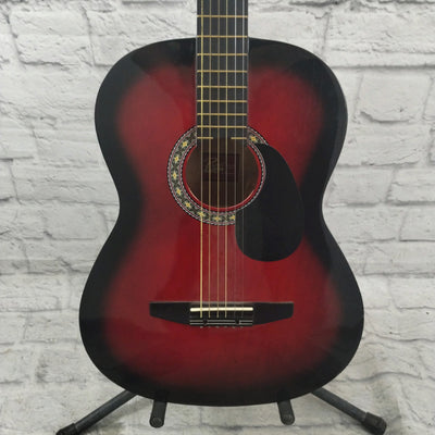 Rogue Red Acoustic Guitar