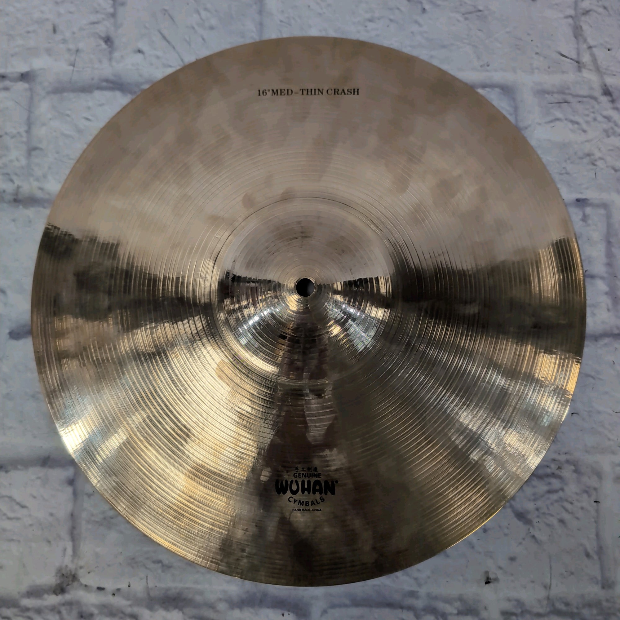 Wuhan 16" Medium Thin Crash Cymbal
