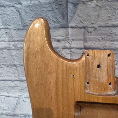 Unknown Strat Style Electric Solid Ash Guitar Body - Natural Finish