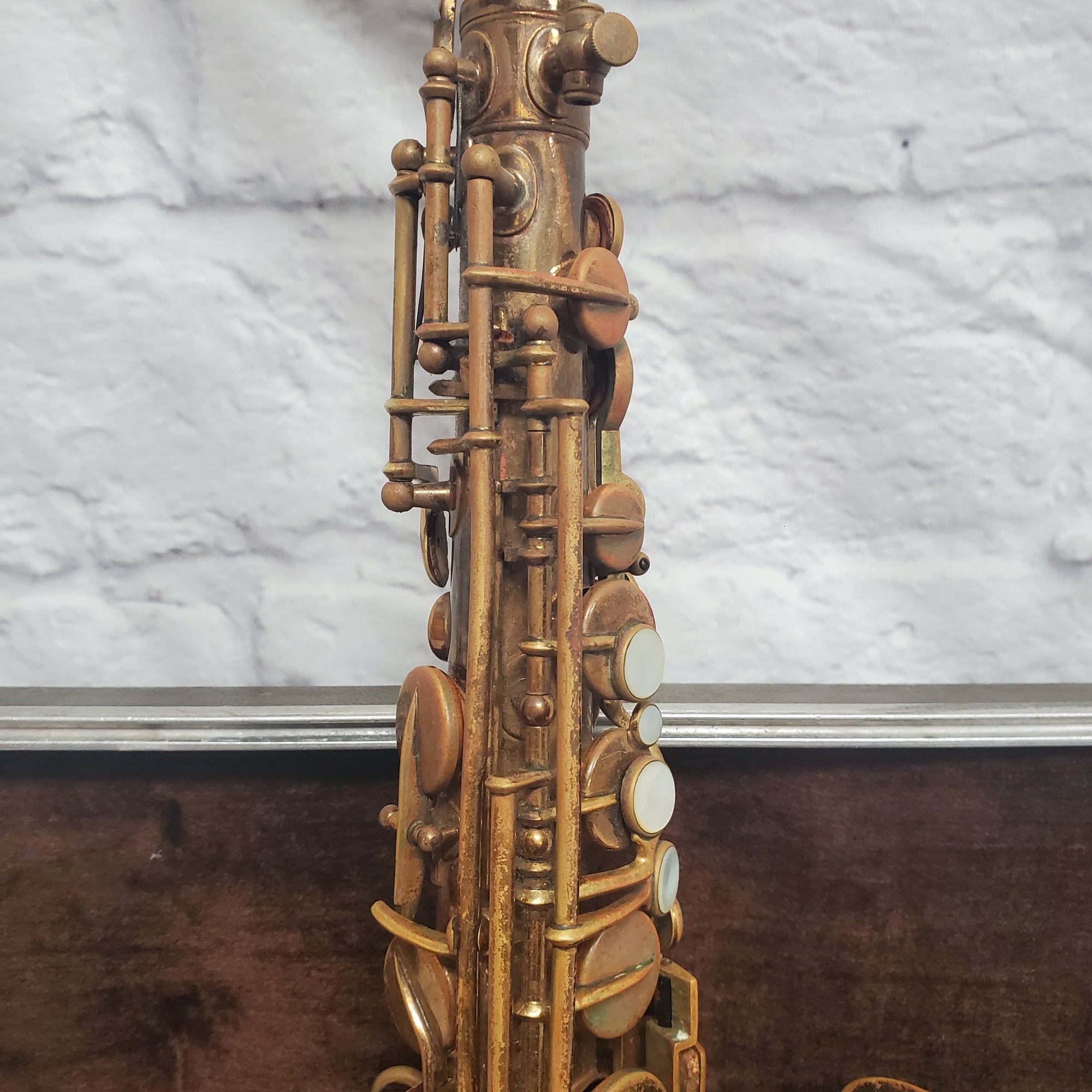Vintage Buescher True Tone Low Pitch Saxophone 1920s with Original Case -143730