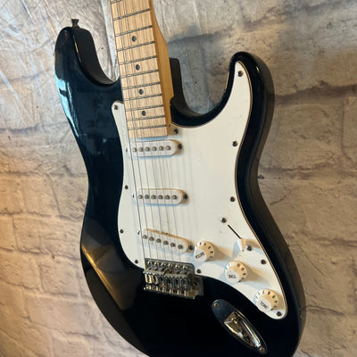 Kona Strat Style Solid Body Black Electric Guitar