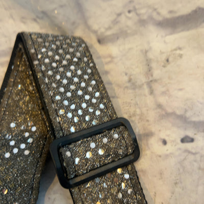 Unknown Black Sequin Guitar Strap