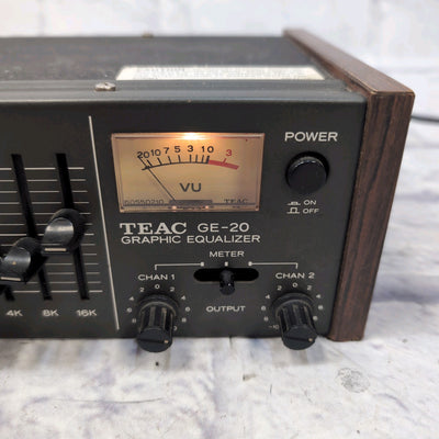 Teac GE-20 2 Channel 10 Band Graphic Equalizer with VU Meter