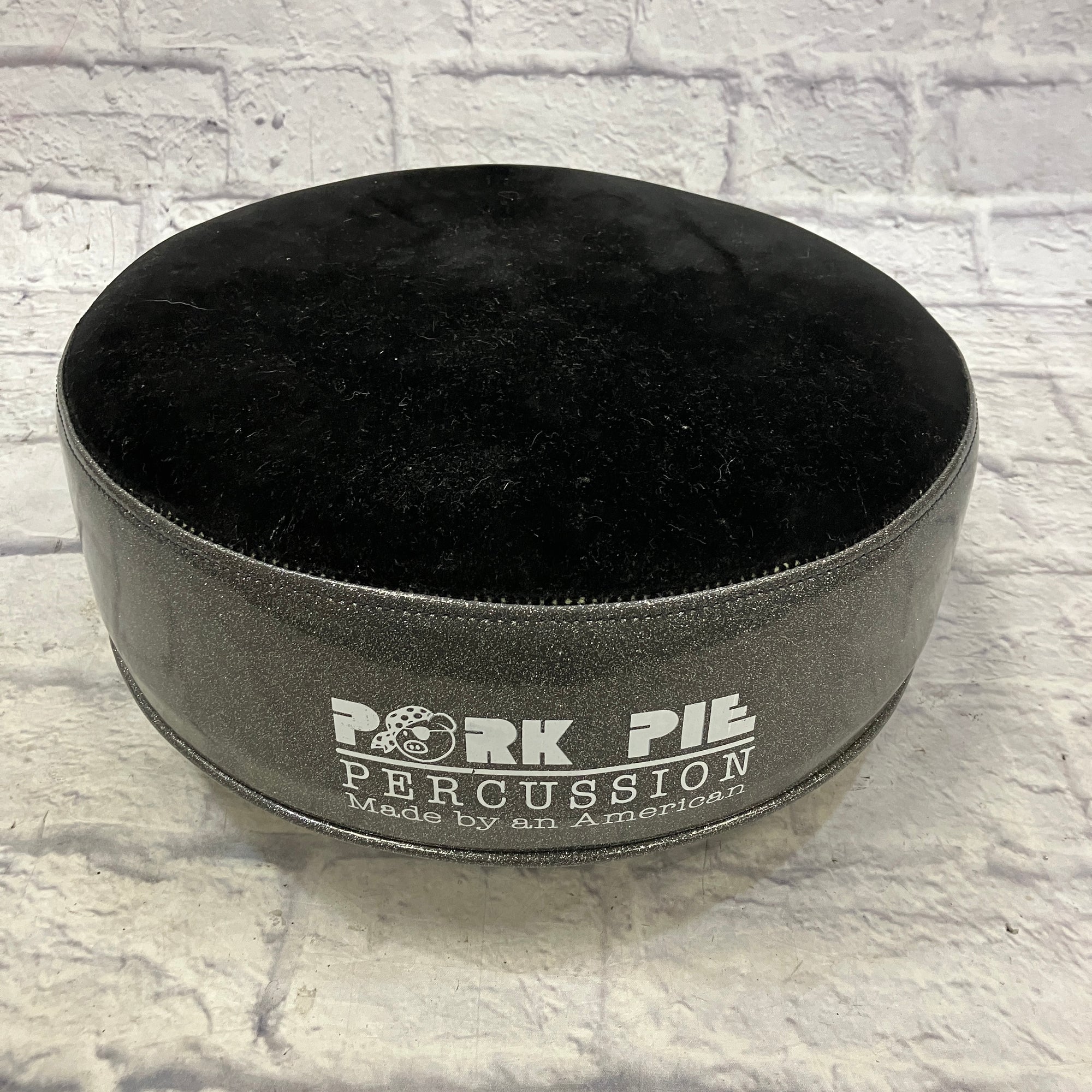 Pork Pie Throne Seat Silver Sparkle SEAT ONLY
