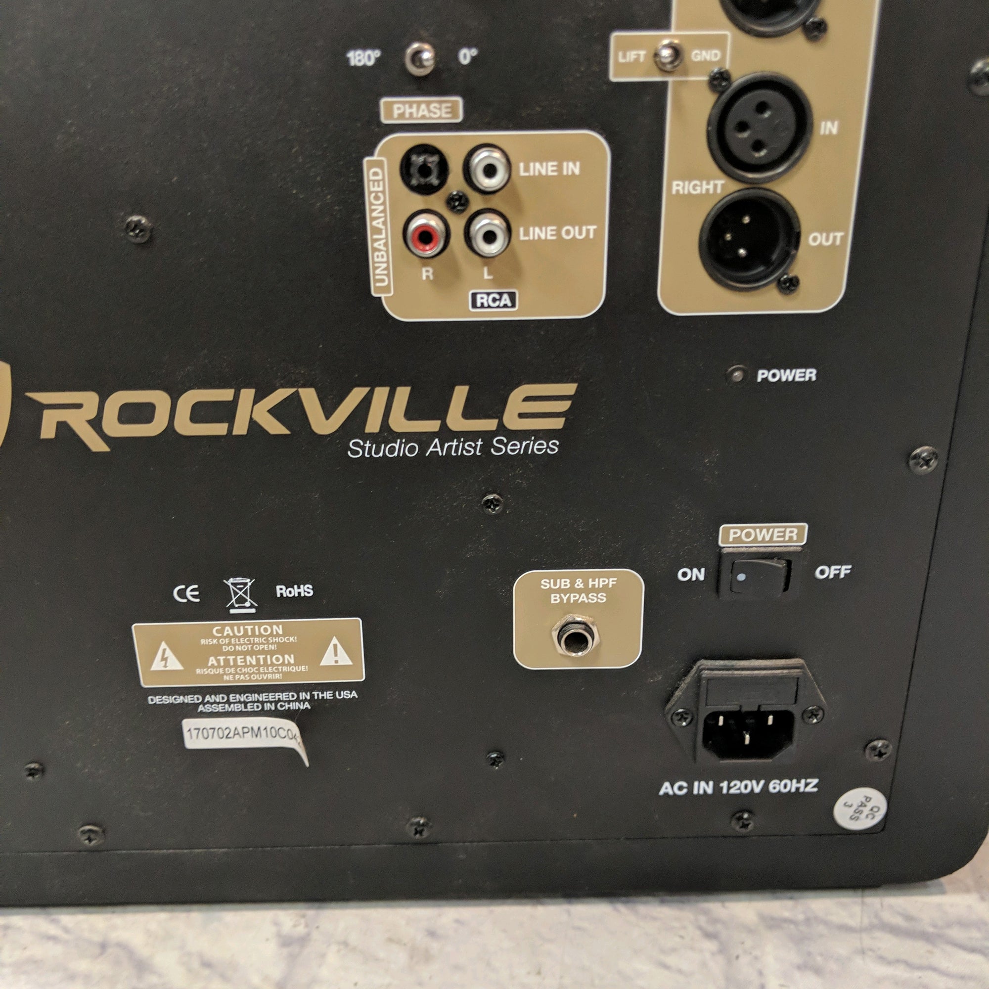 Rockville APM10 Active Studio Subwoofer