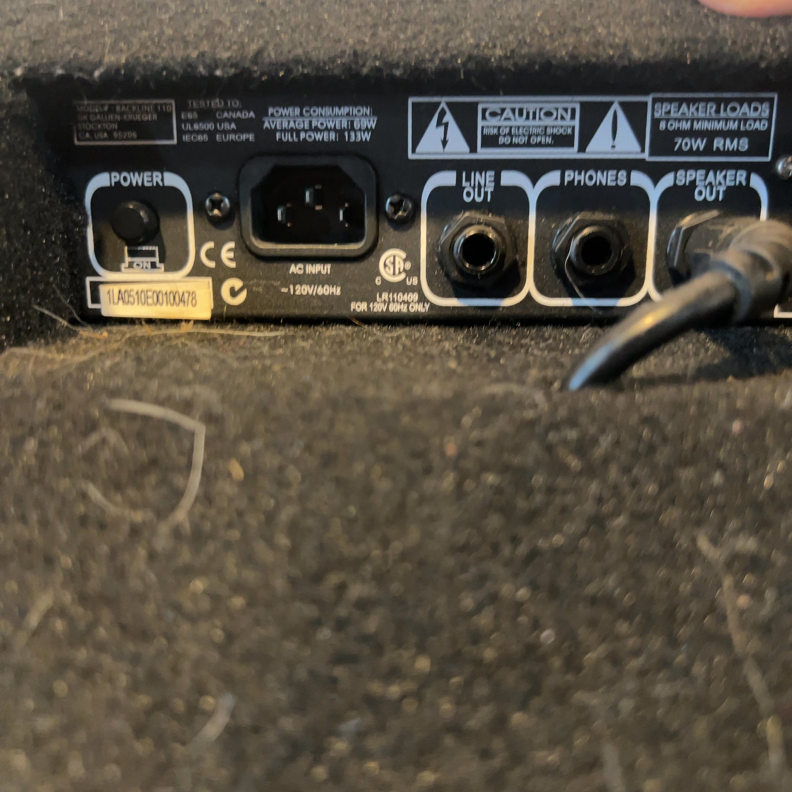 Gallien-Krueger Backline 110 Bass Combo Amp