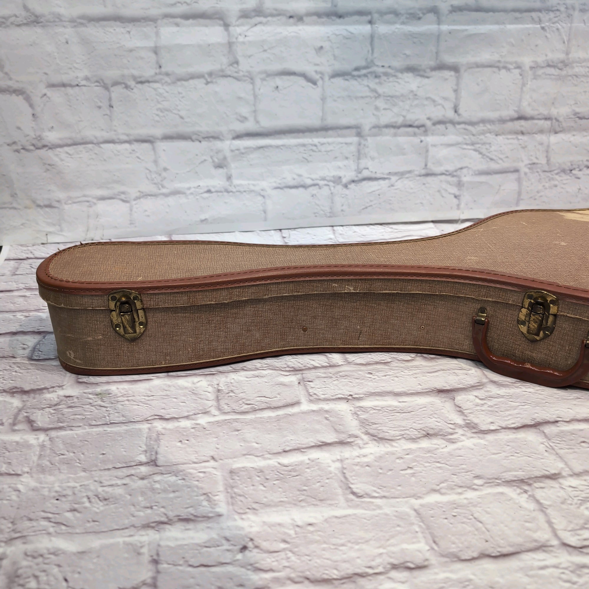 Unknown Vintage Acoustic Guitar Chipboard Hard Case
