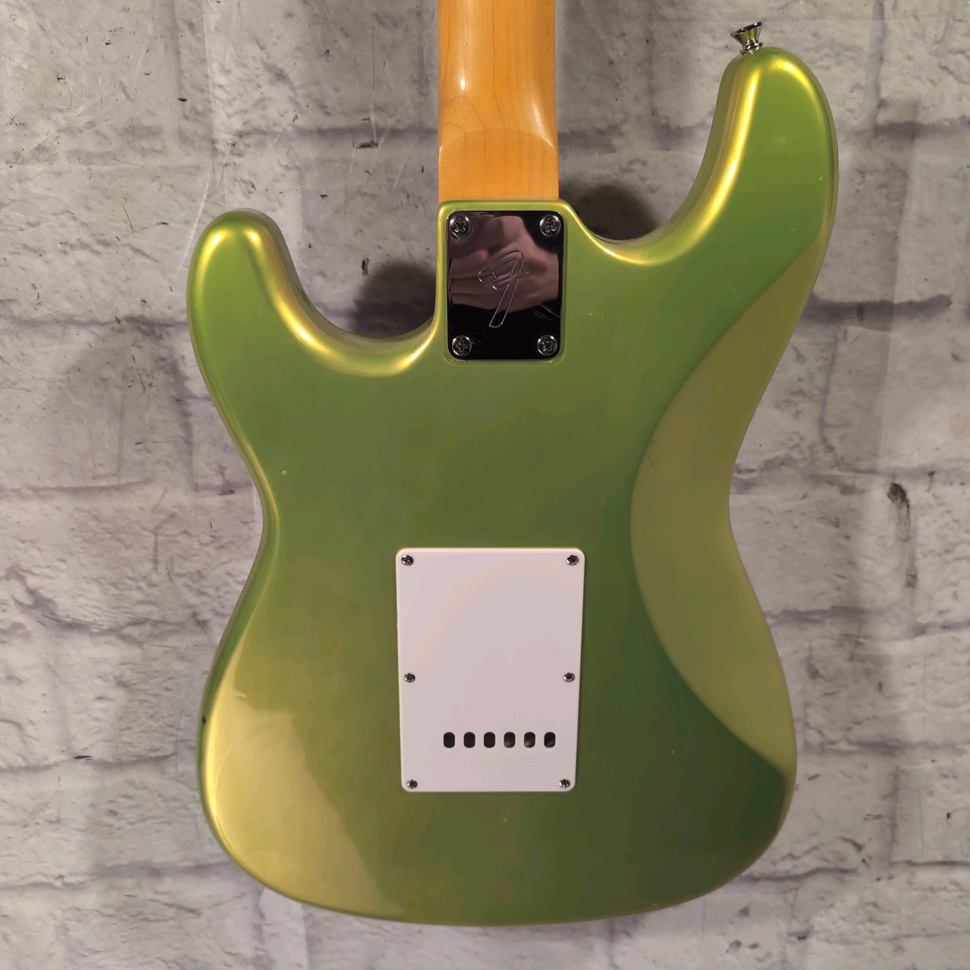 Partscaster Solar Flare Green Squier Body Bound Neck Electric Guitar