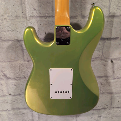 Partscaster Solar Flare Green Squier Body Bound Neck Electric Guitar