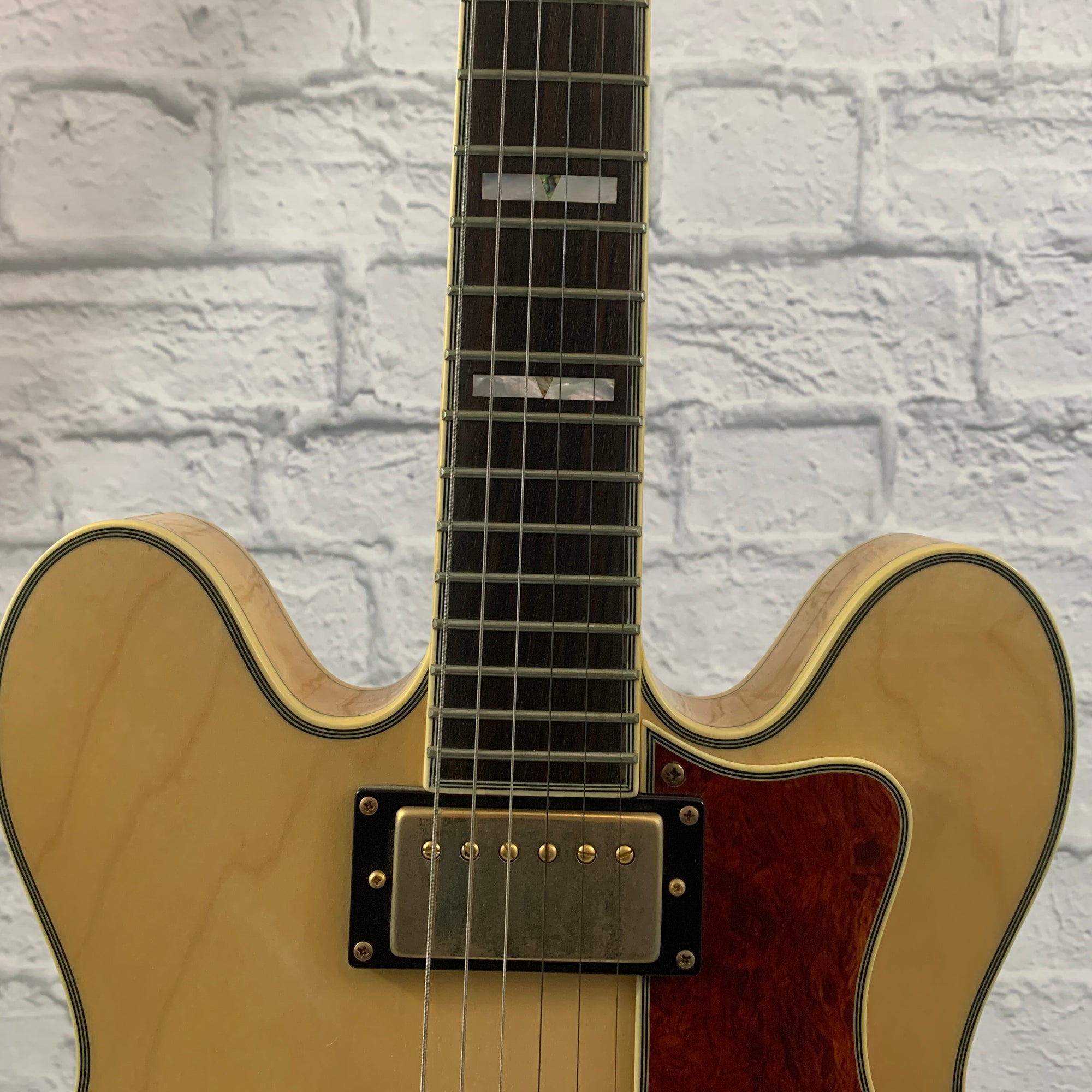 2004 Epiphone MIK Sheraton II Hollowbody Electric - Natural w/ Hardshell Case